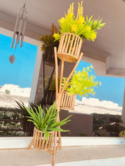 Rattan 3 Steps Stand Tob