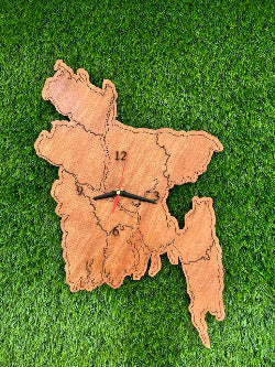 Bangladesh wooden map