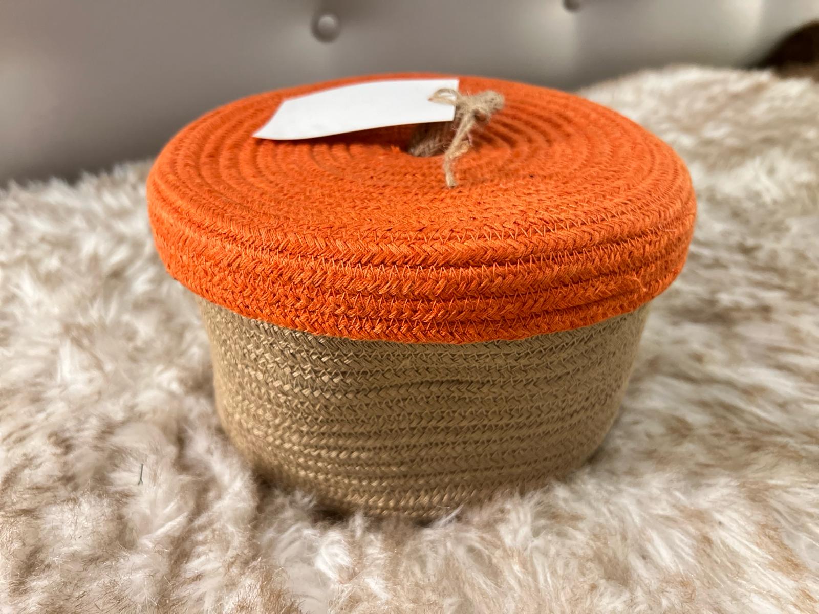 Cotton rope storage box