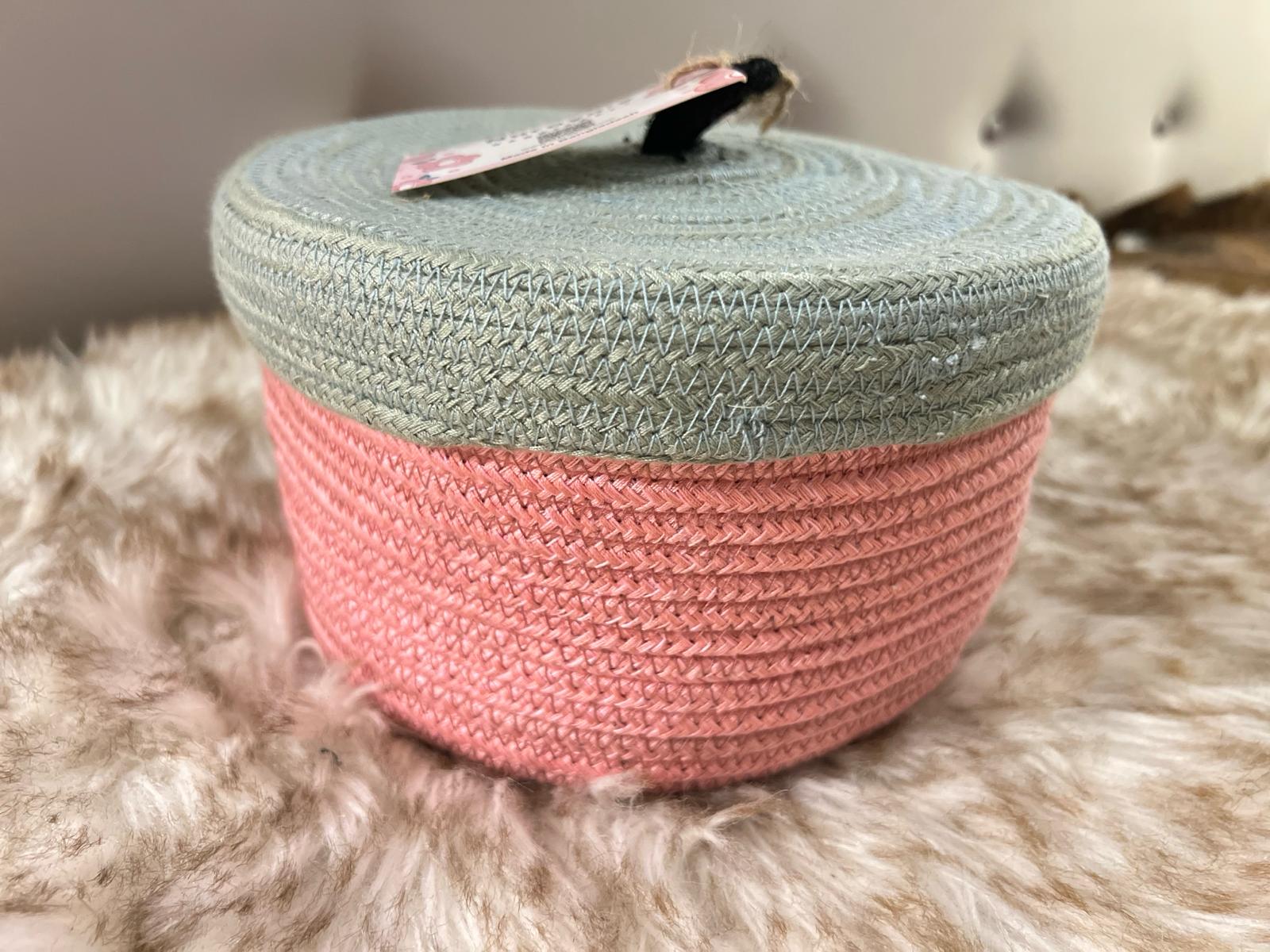 Cotton rope storage box