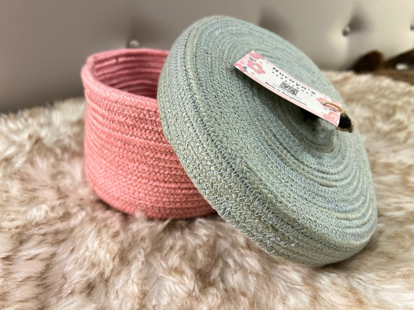 Cotton rope storage box