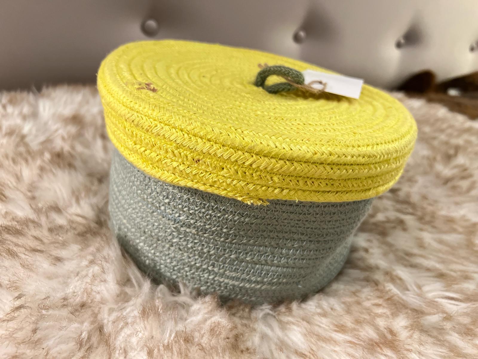 Cotton rope storage box