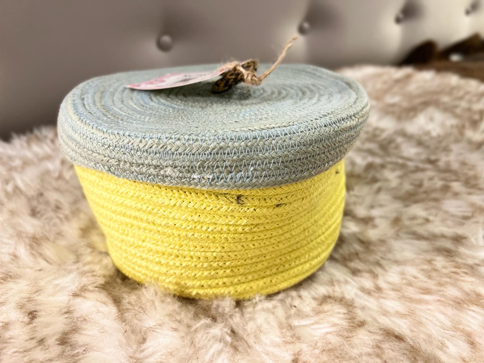 Cotton rope storage box