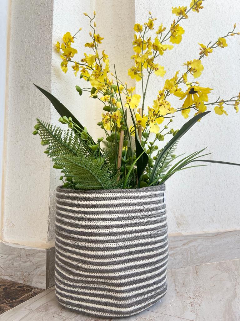 Jute Coil Cylinder Planter ( big )