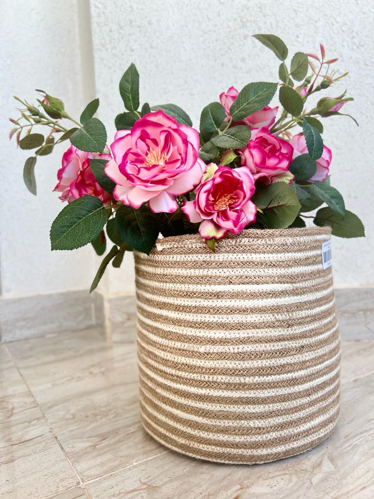 Jute Coil Cylinder Planter ( small )