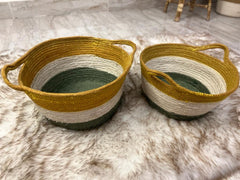 Jute Carry Fruits Basket(small)