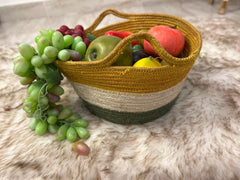 Jute Carry Fruits Basket(small)