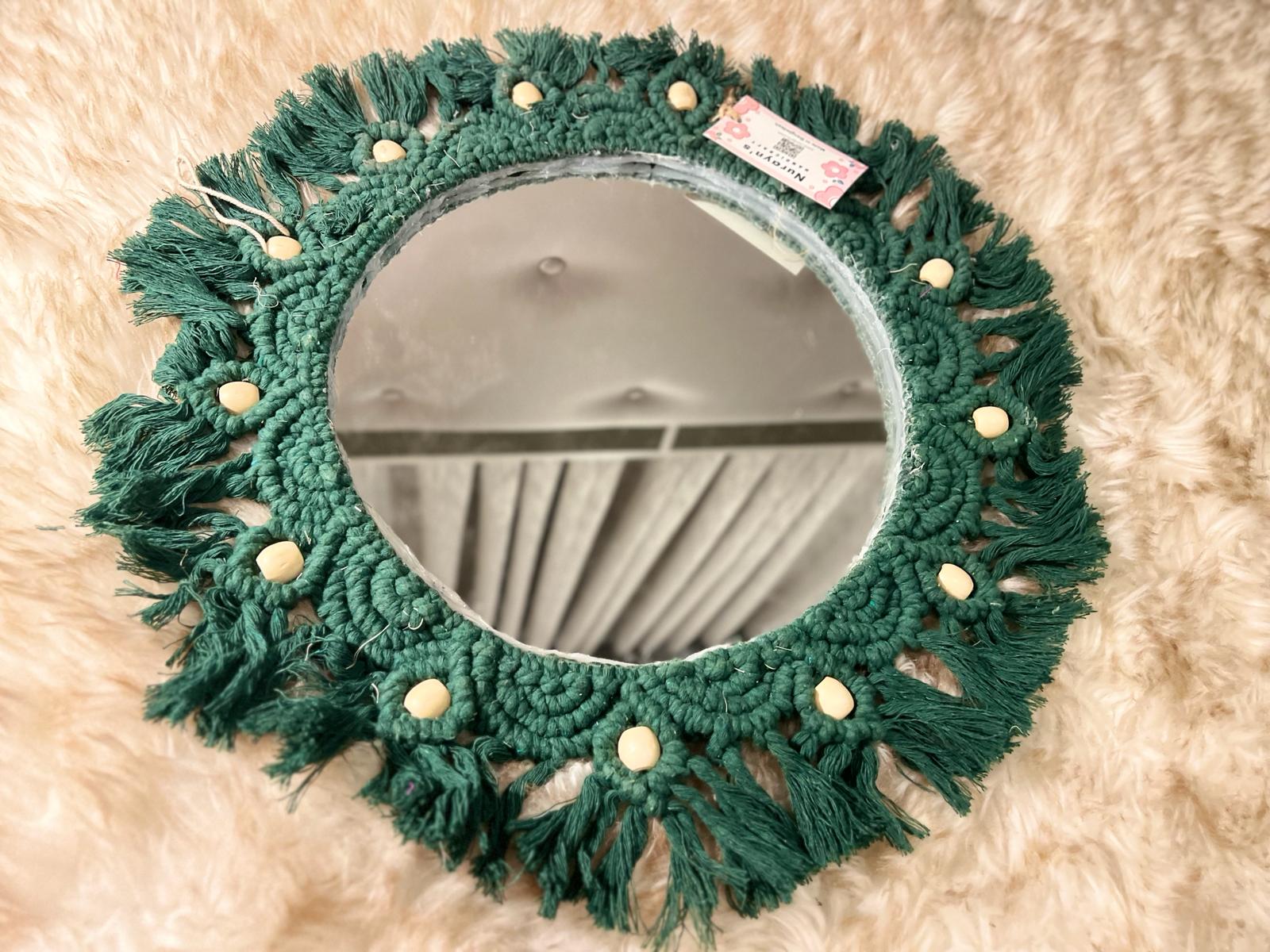 Macrame mirror big