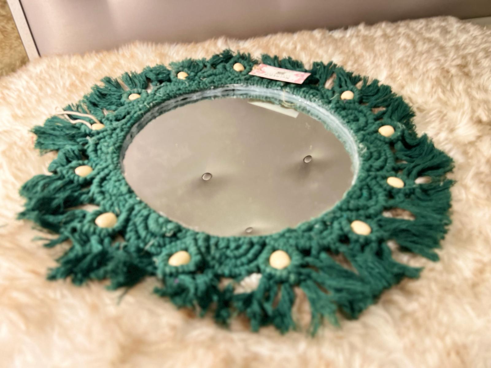 Macrame mirror big