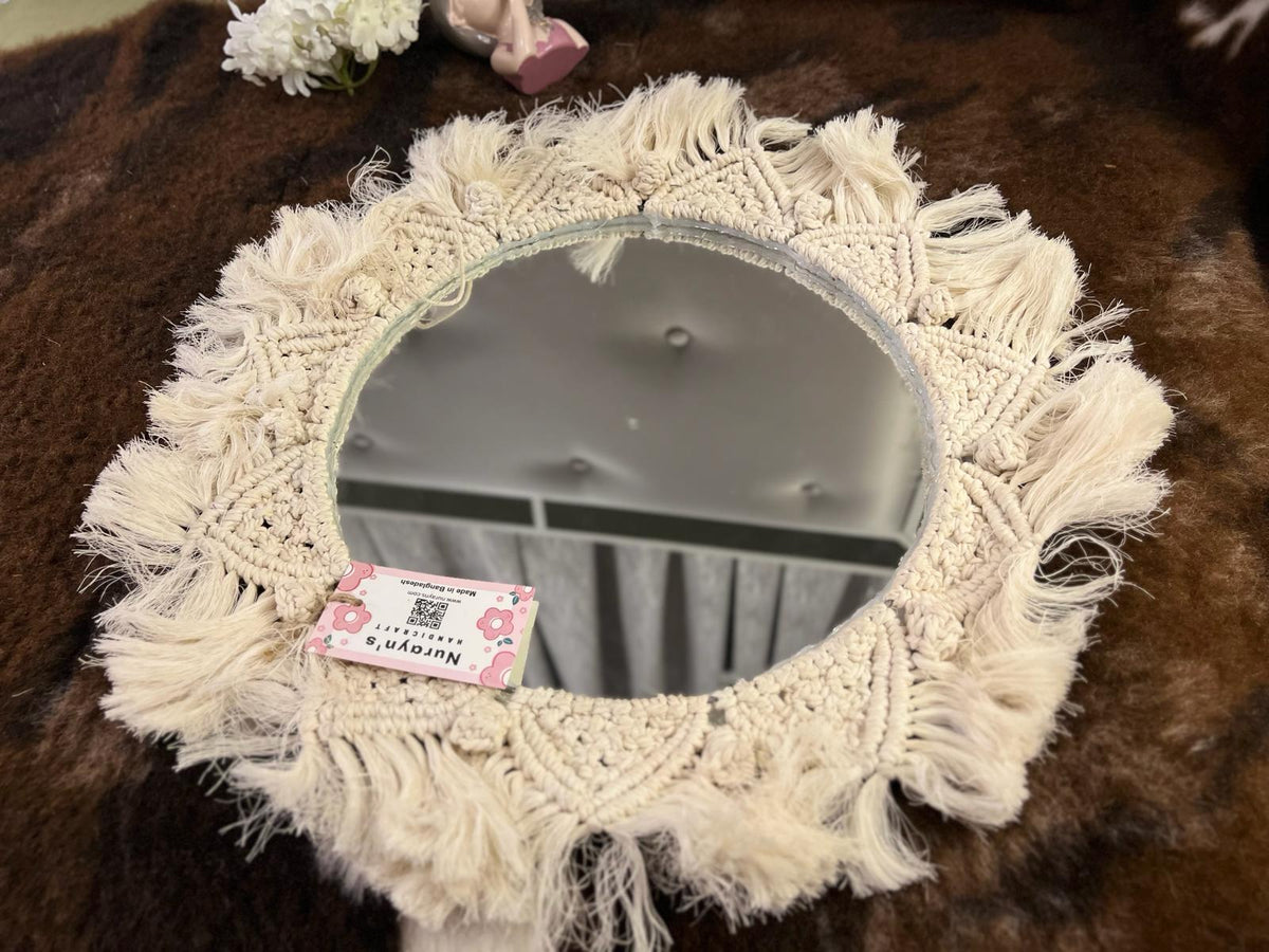 Macrame mirror big