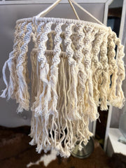 Macrame 2 step lamp shade