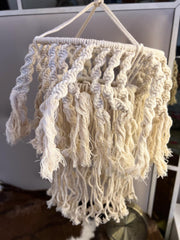 Macrame 2 step lamp shade