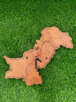 Pakistan Wooden Map