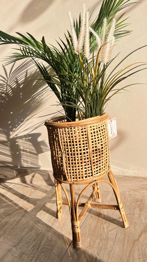 Rattan Stand Planter ( net)