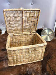 Rattan organiser box