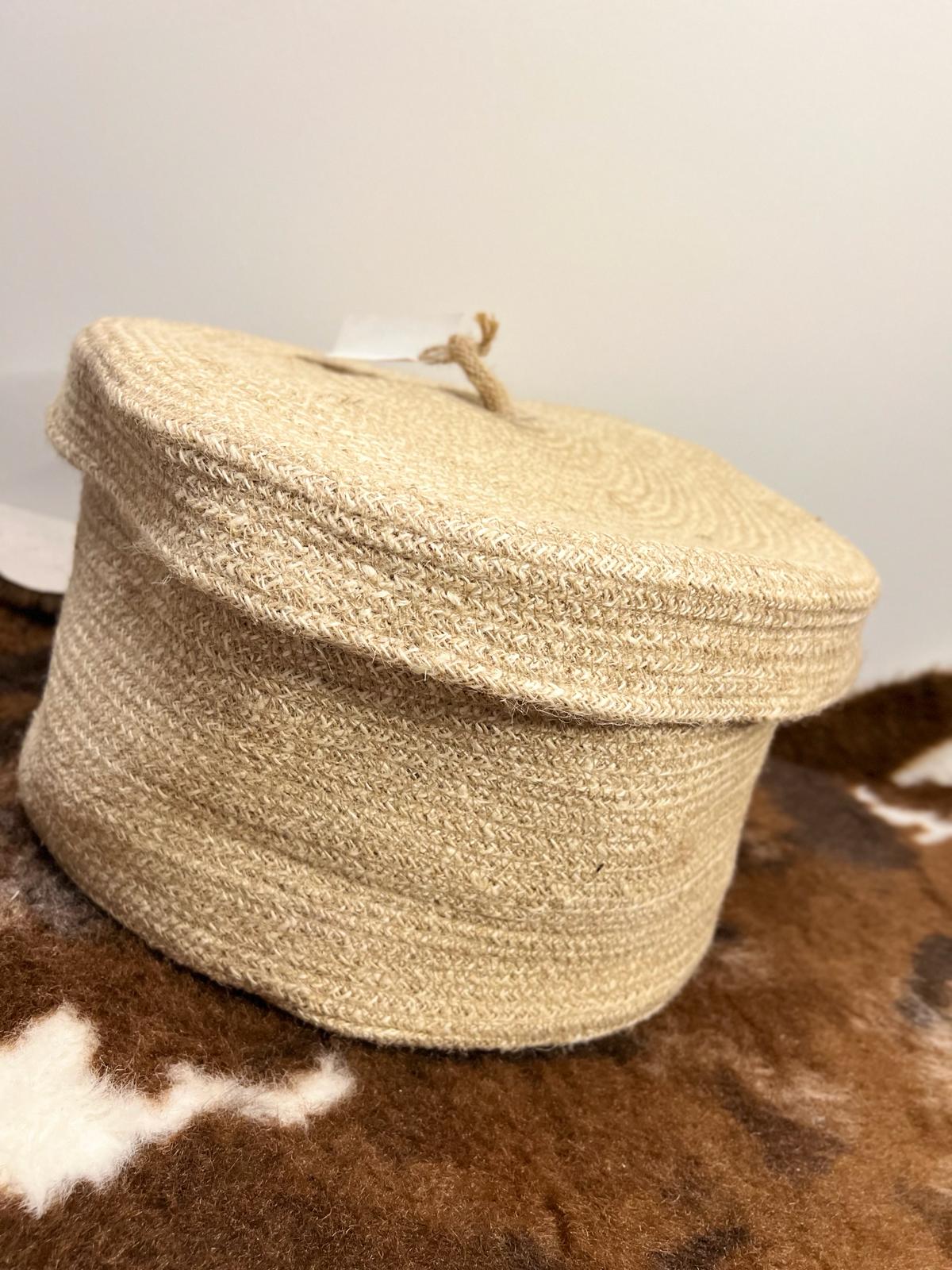 Jute storage box