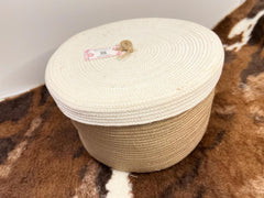 Cotton rope storage box