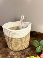 Cotton rope wall planter (small)