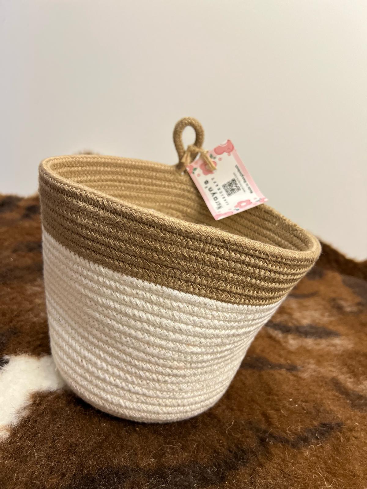 Cotton rope wall planter (small)