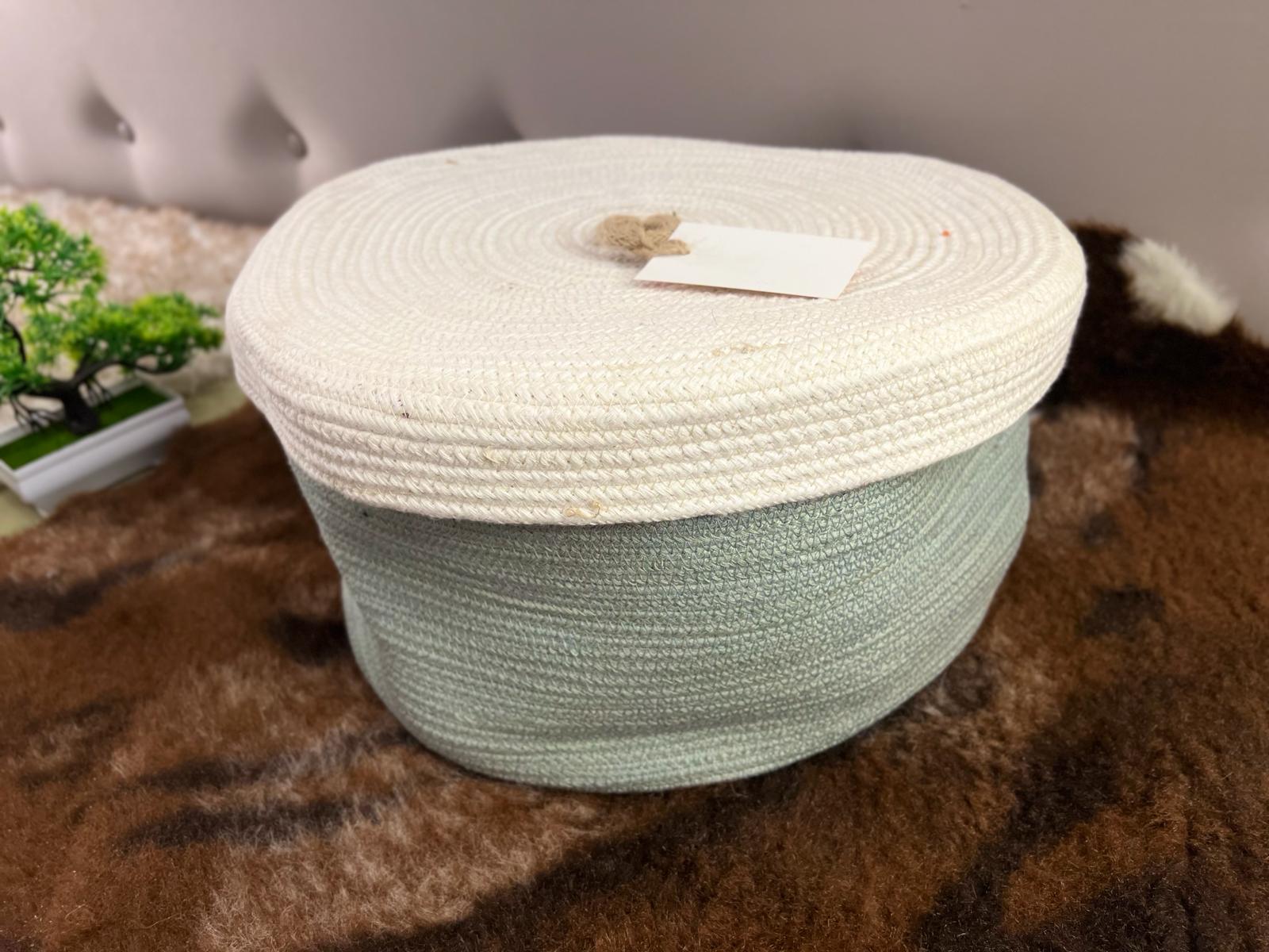 Cotton rope storage box