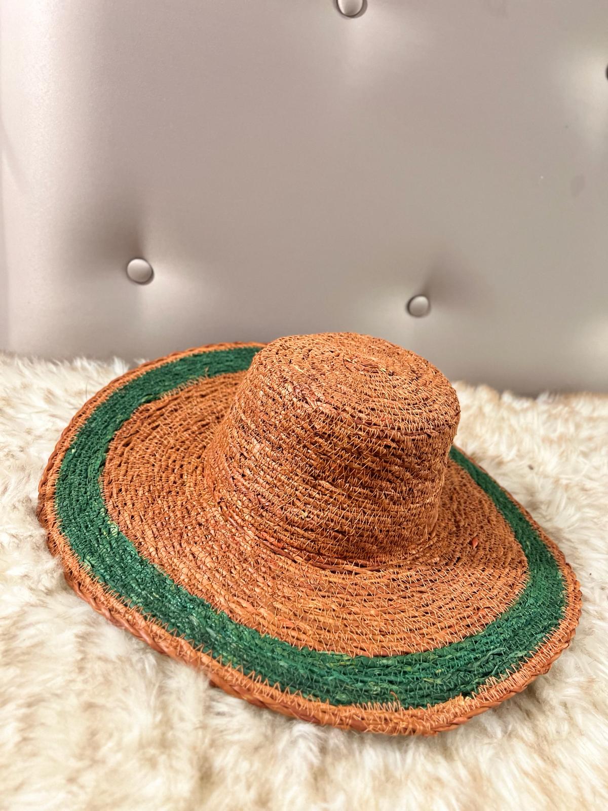 Beach sun hat (sea glass)