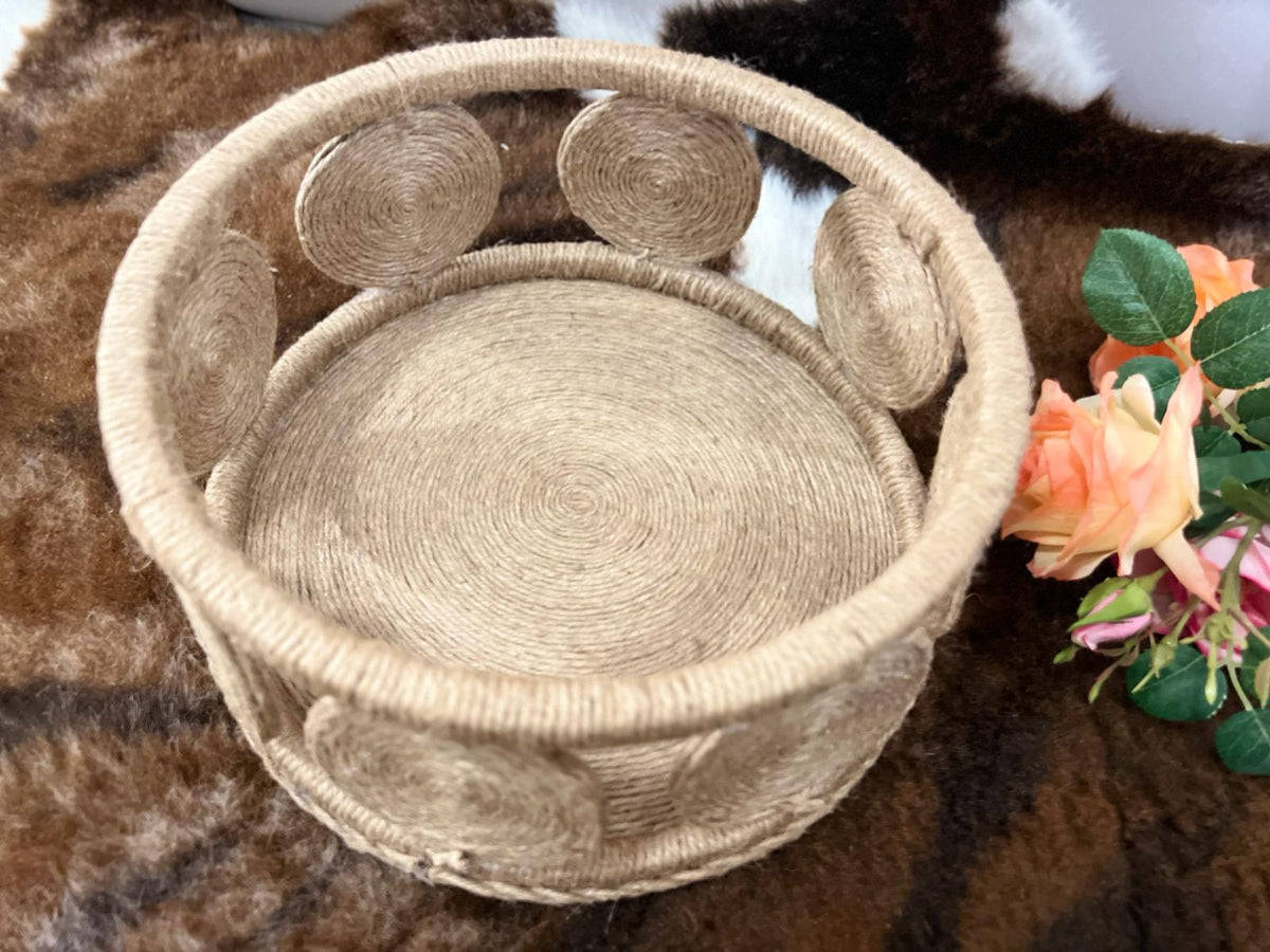 Jute organiser (round)