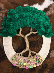 Jute tree decor