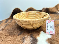 Rattan conical bowl