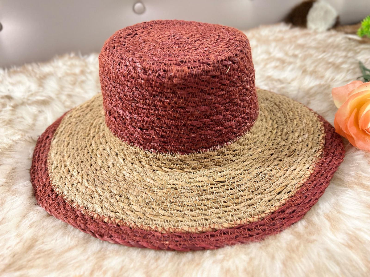 Beach sun hat (sea glass)