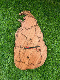 Sri Lanka Wooden Map